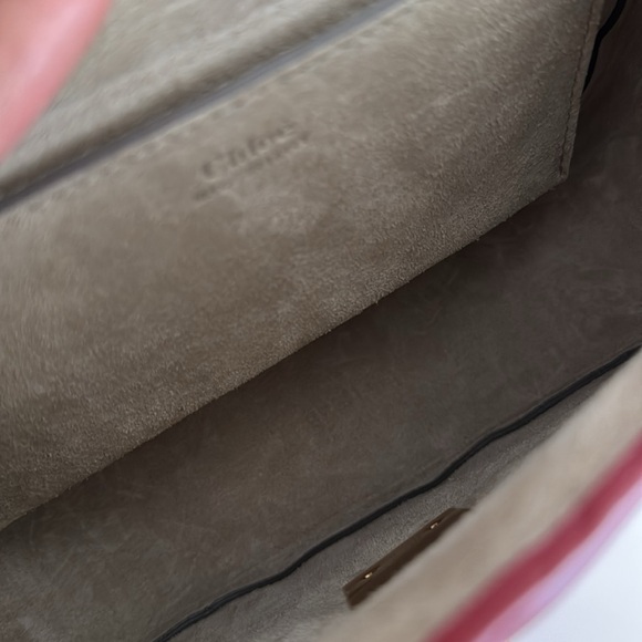 CHLOE *NEW* Drew Red Bag with Gold hardware & Dust Cover in Excellent Condition - Picture 14 of 17